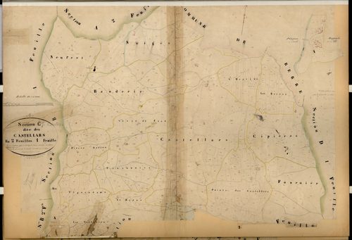 Les Castellars. - Plan de section, C1