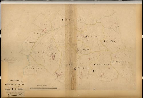 Sclos (développement). - Plan de section, D1(d)