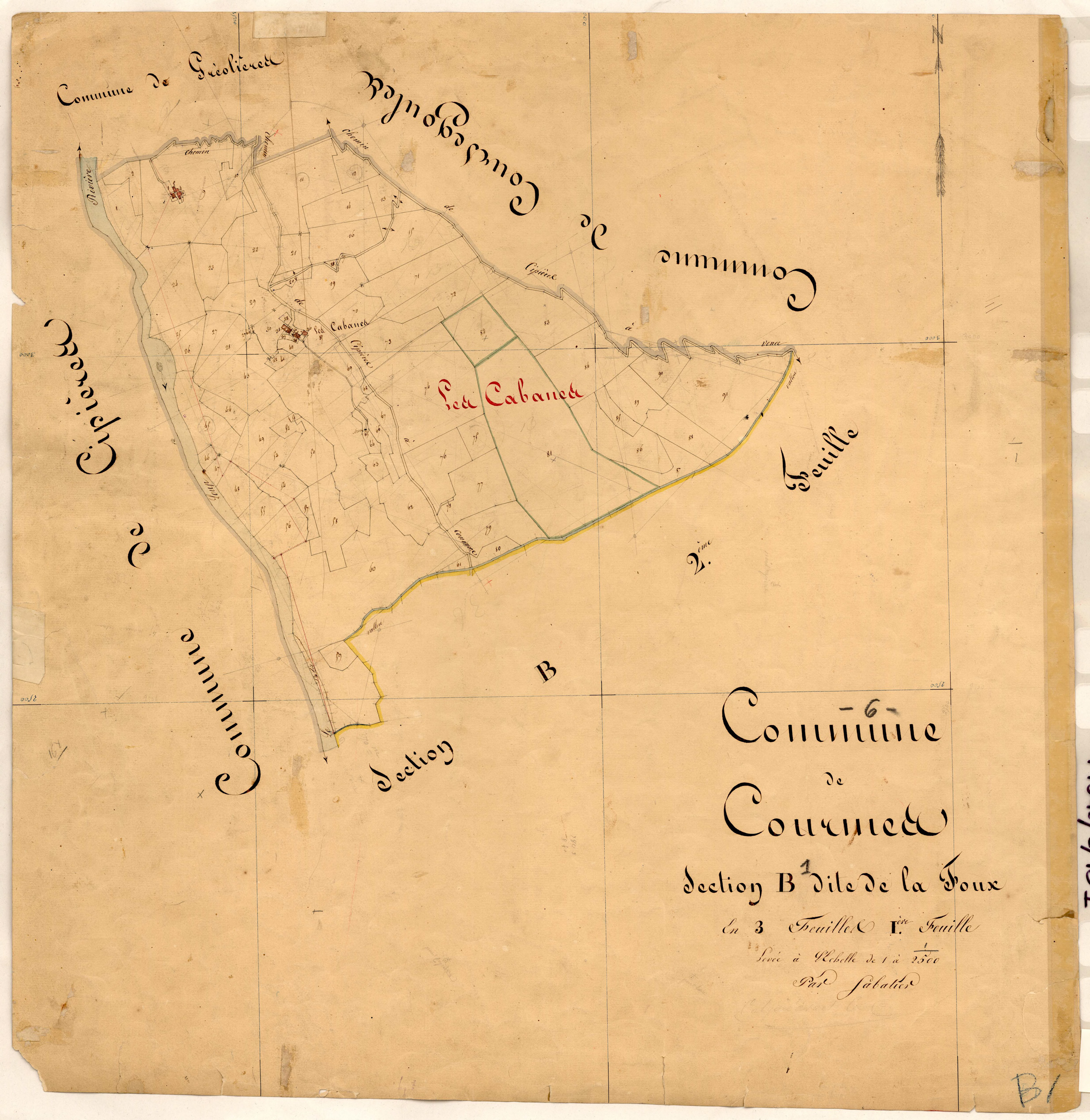 La Foux. - Plan de section, B1
