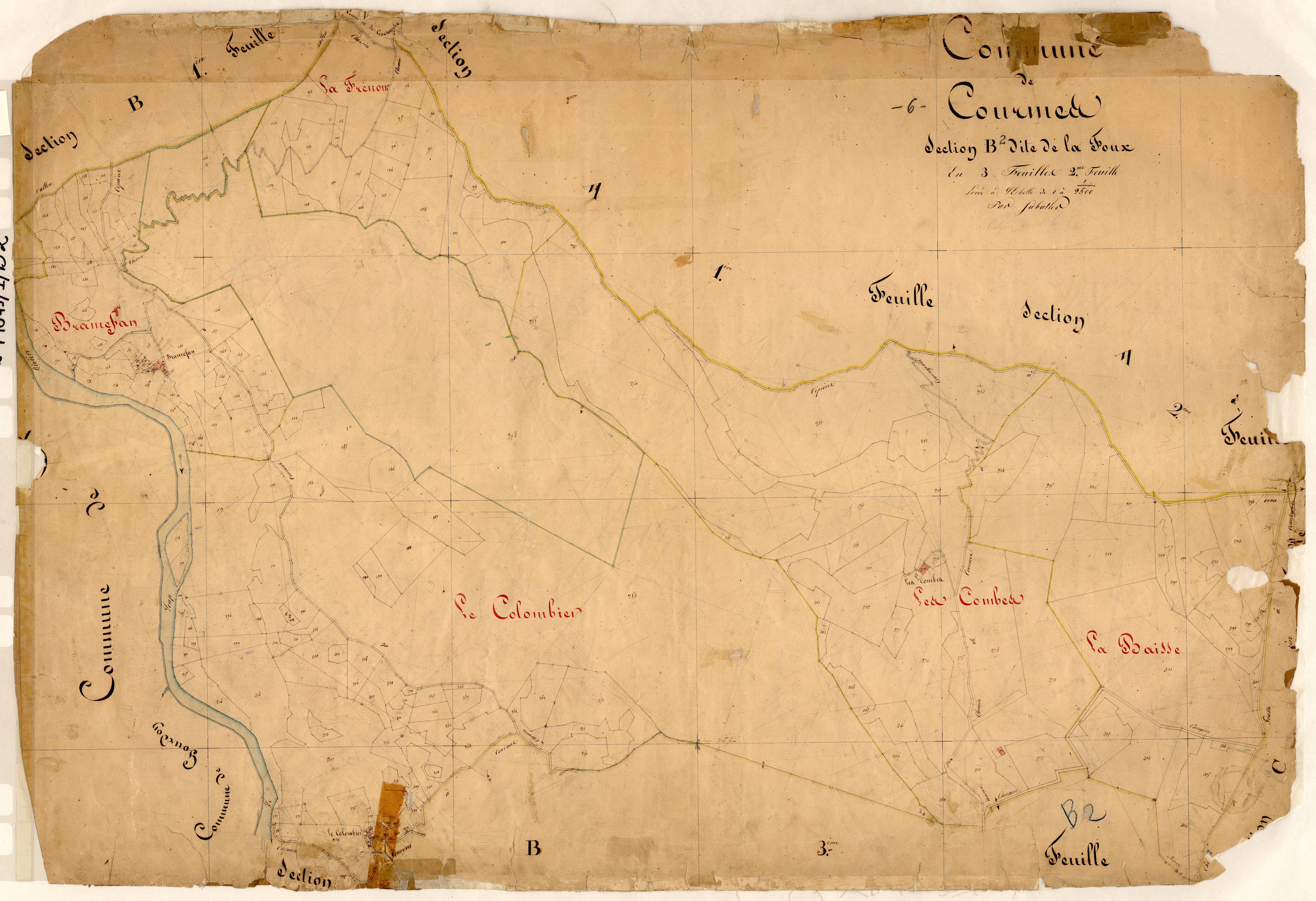 La Foux. - Plan de section, B2