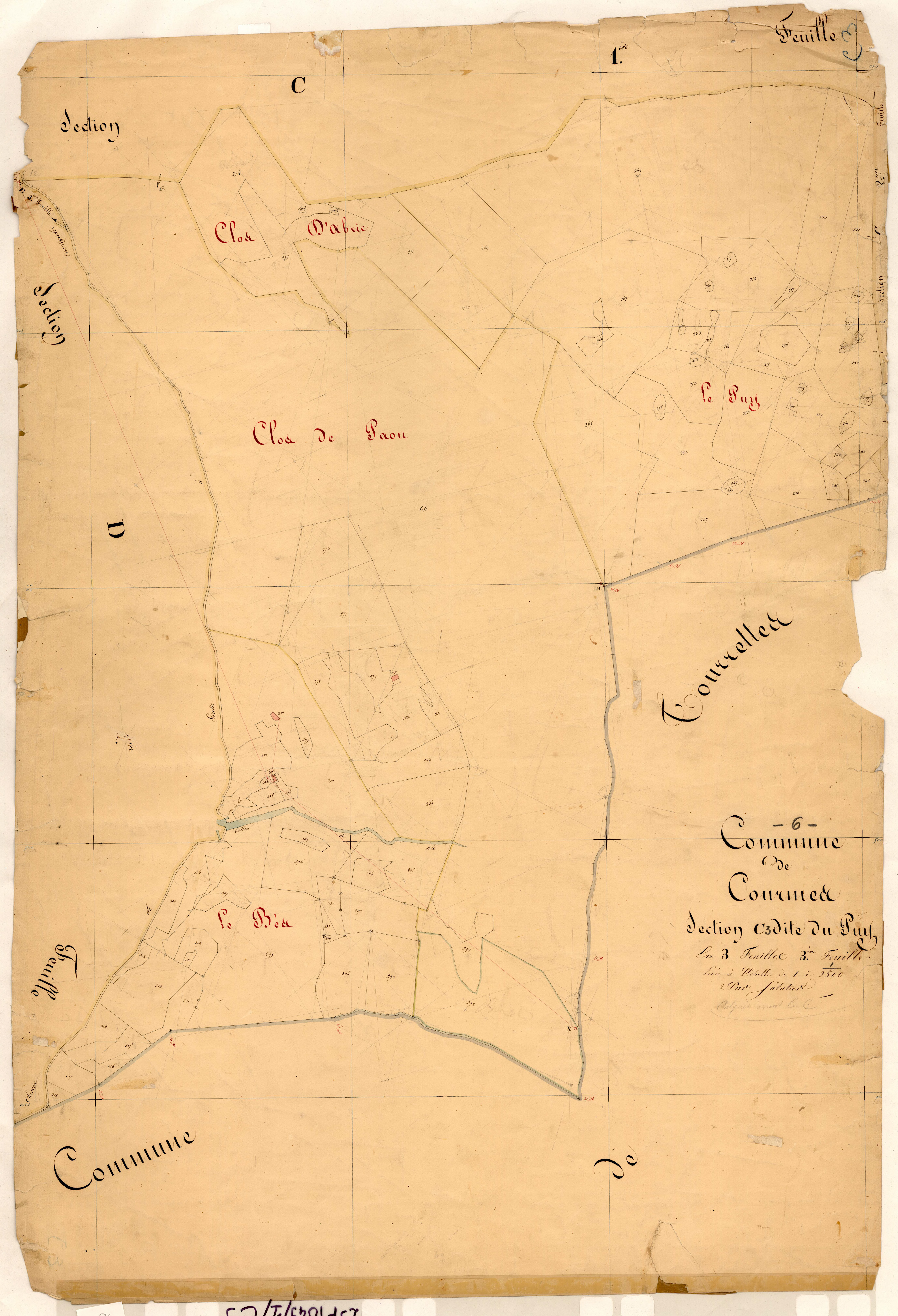 Le Puy. - Plan de section, C3