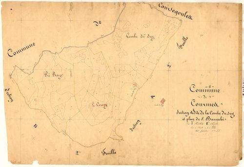 La Combe du Suy et Plan de Saint Barnabé. - Plan de section, A1
