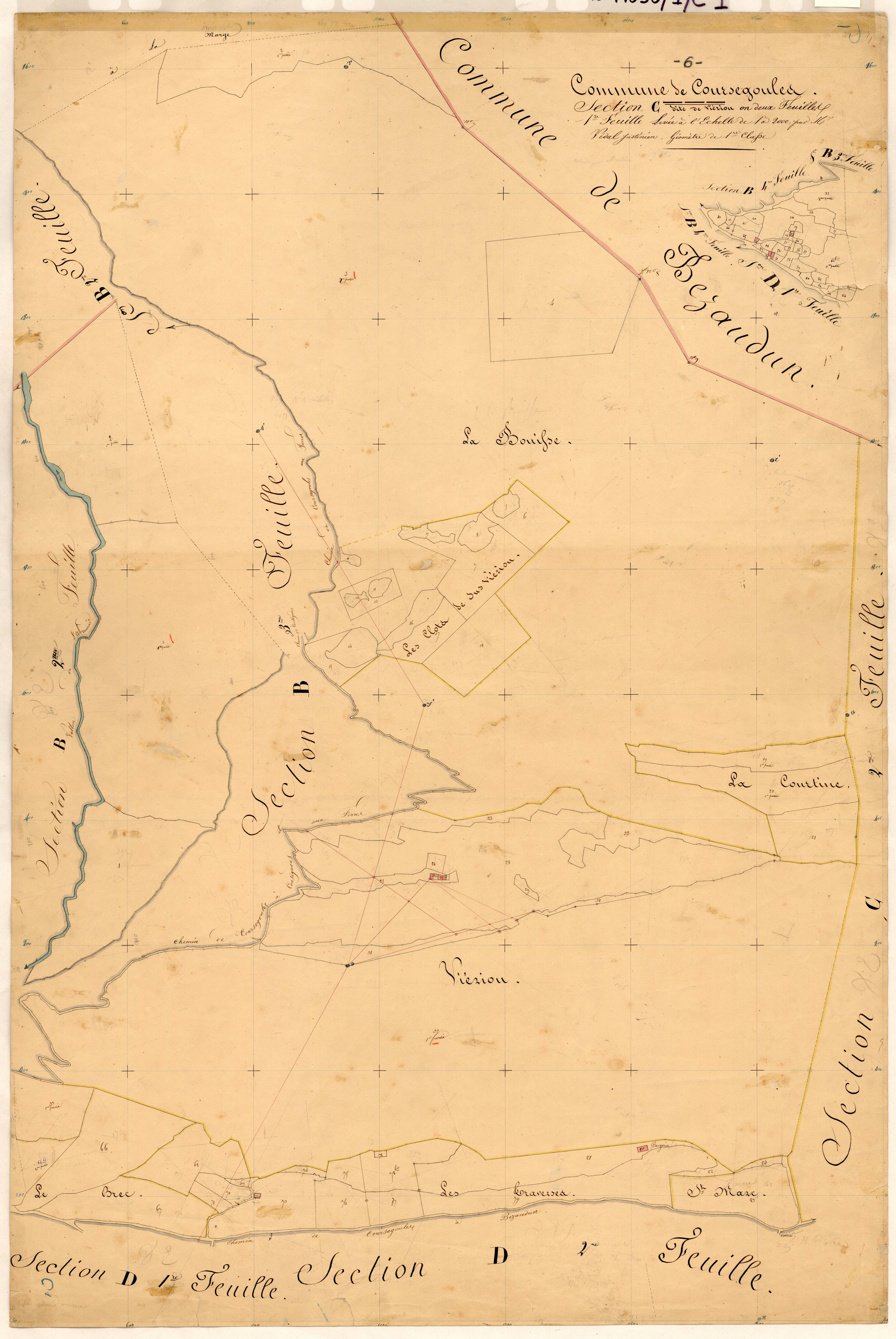 Vieriou. - Plan de section, C1