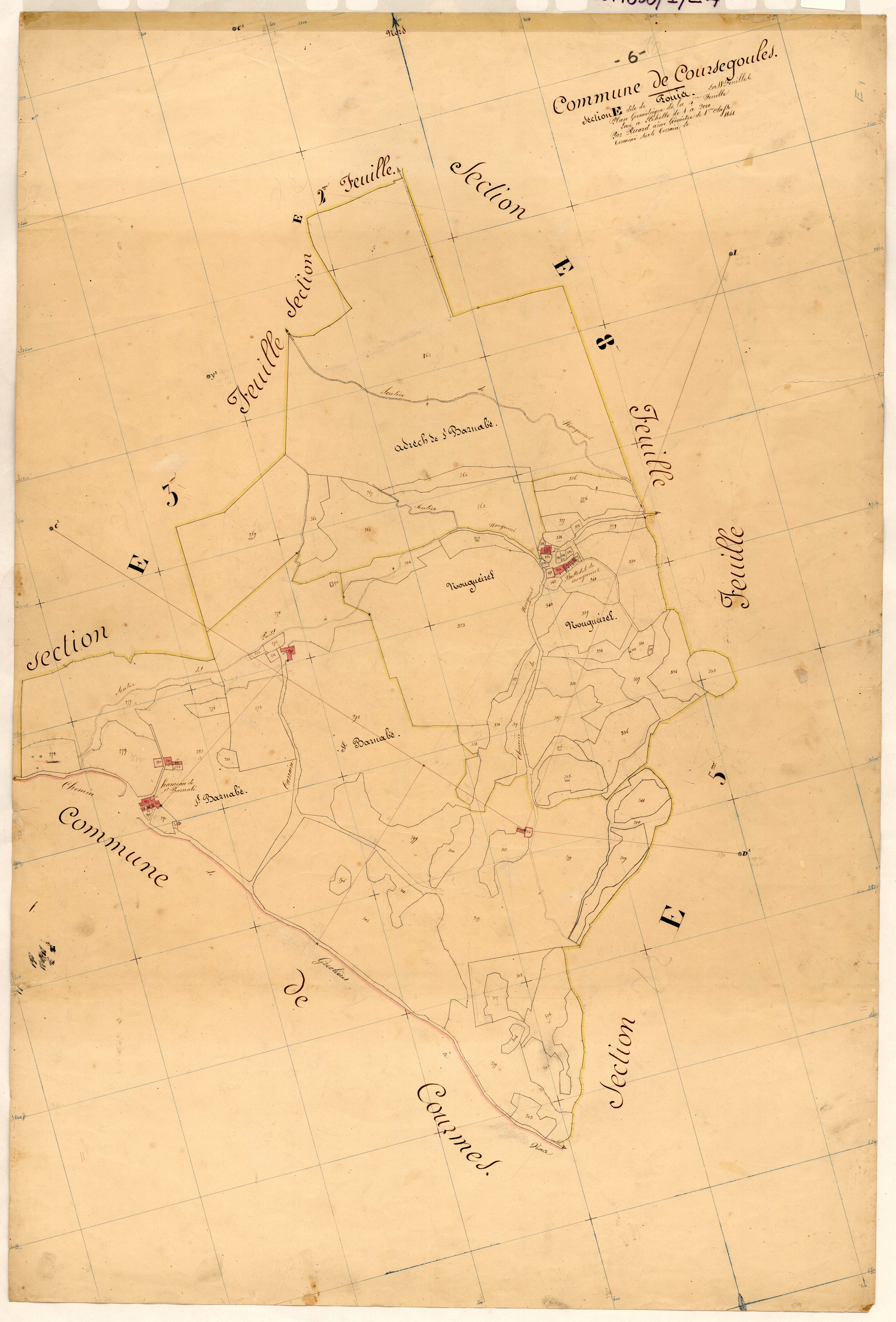 Pouis. - Plan de section, E4