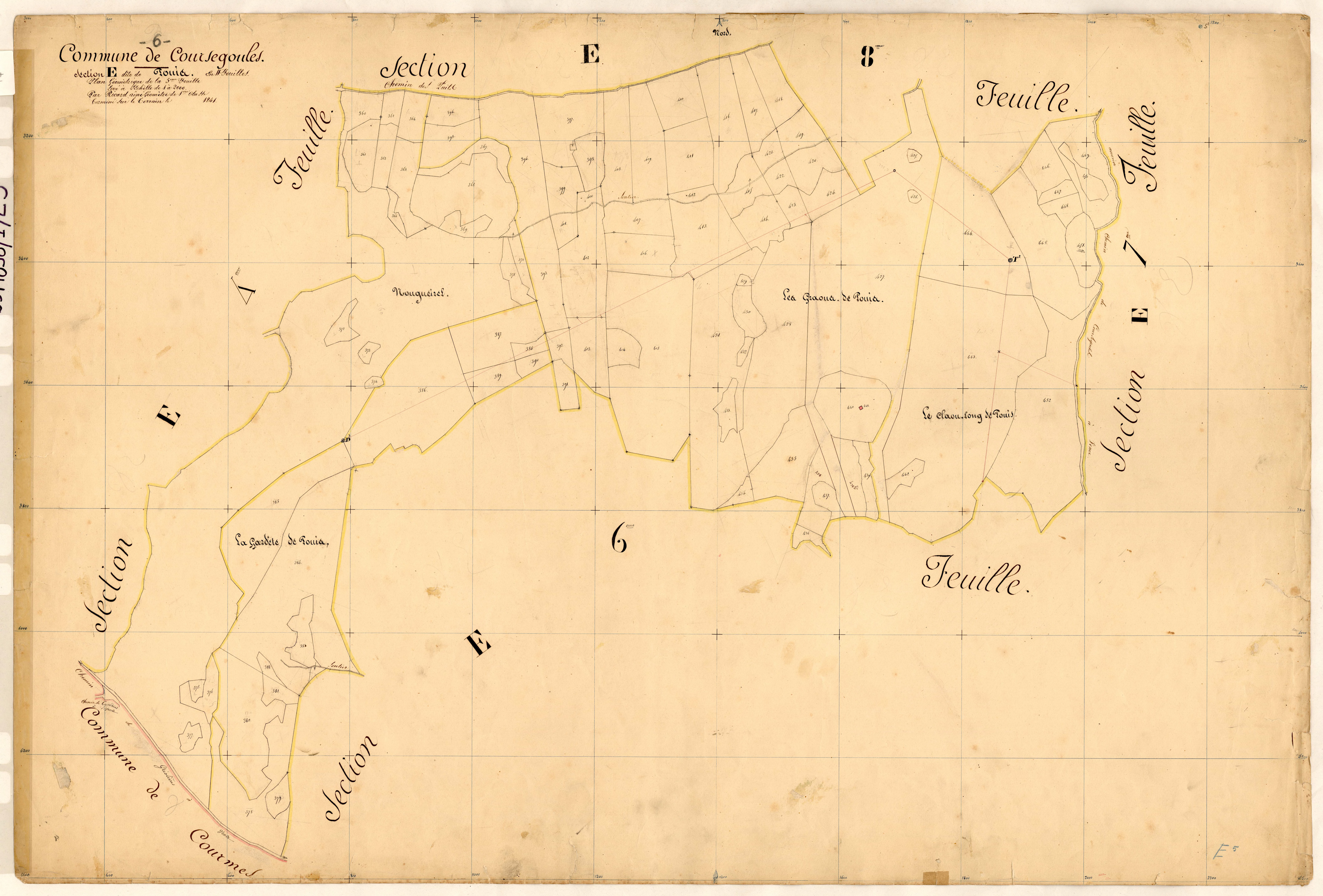 Pouis. - Plan de section, E5