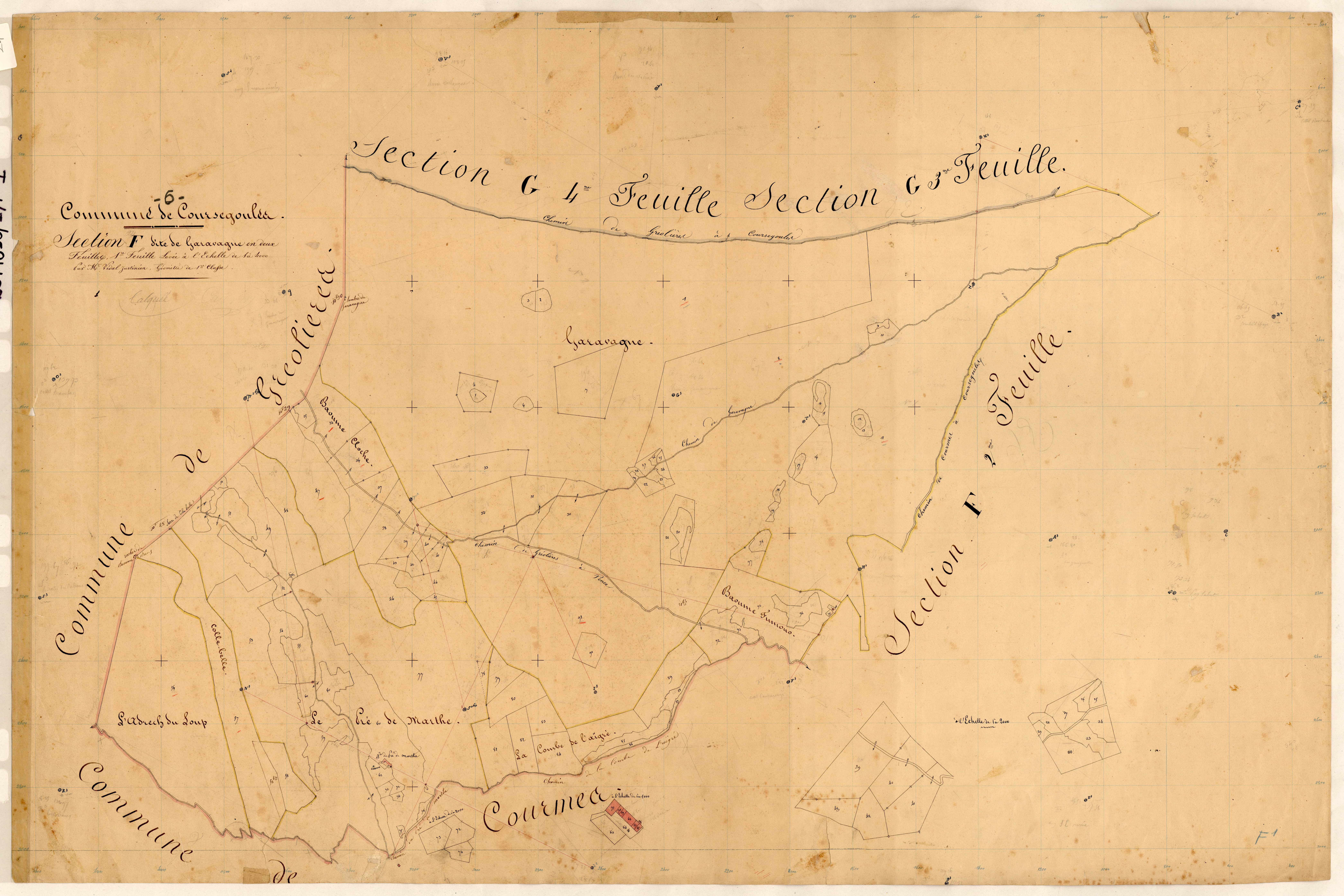 Garavagne. - Plan de section, F1