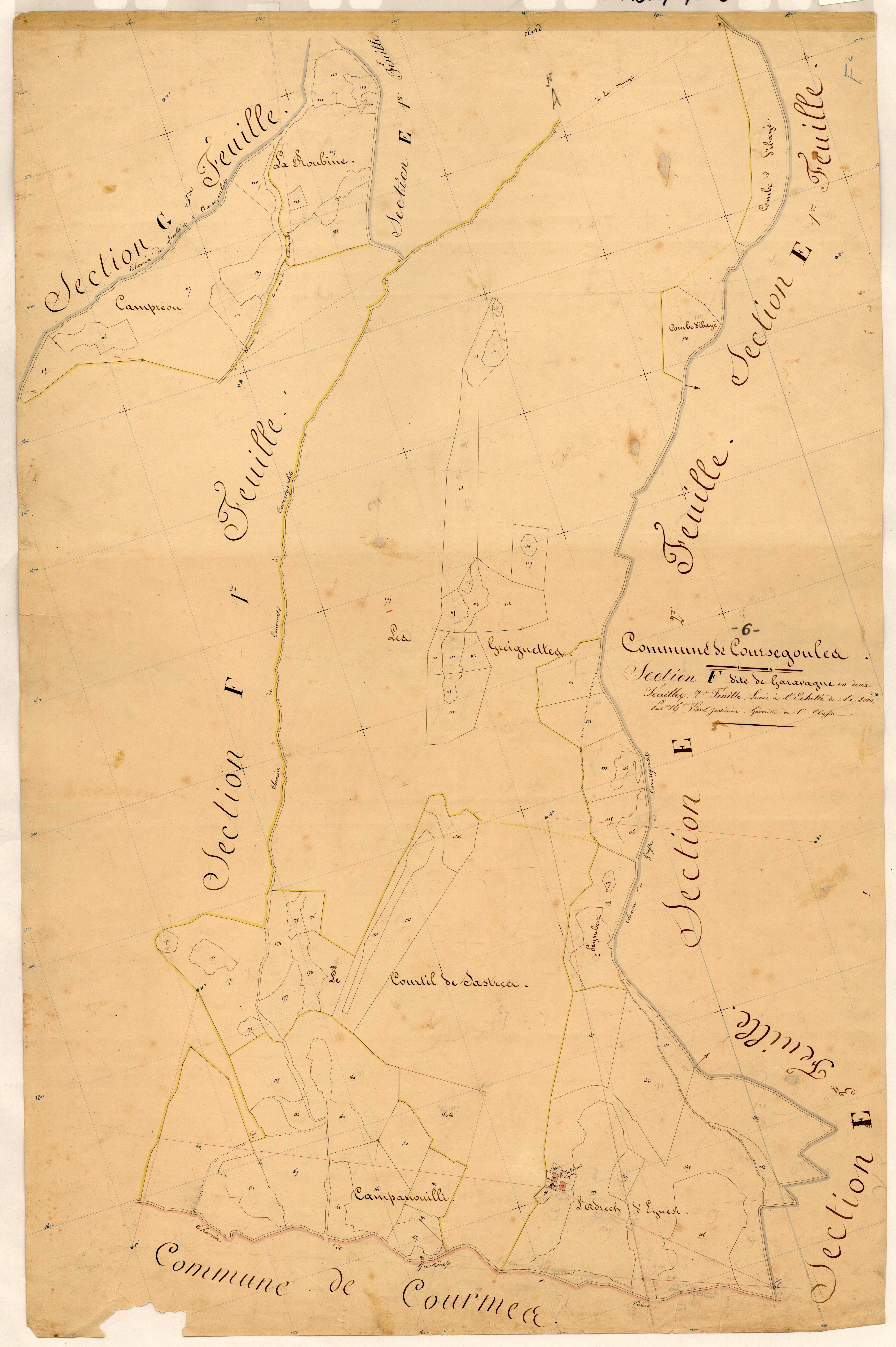 Garavagne. - Plan de section, F2
