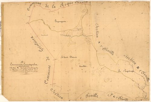 Le Plan d'Andenq et le Haut Cheiron. - Plan de section, A1