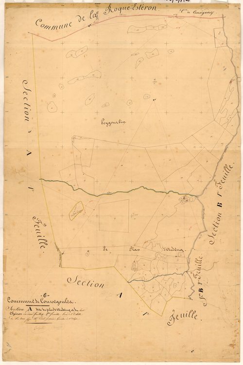Le Plan d'Andenq et le Haut Cheiron. - Plan de section, A2