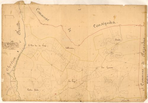 La Faye et la Ville. - Plan de section, B1