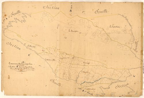 La Faye et la Ville. - Plan de section, B3