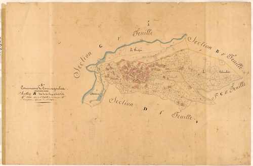La Faye et la Ville. - Plan de section, B4