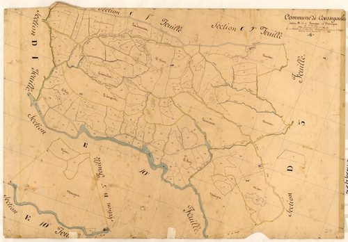 L'Oumeou et Vescagne. - Plan de section, D2