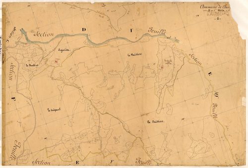 Pouis. - Plan de section, E1