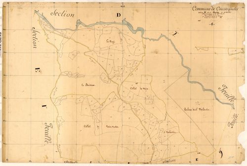 Pouis. - Plan de section, E10