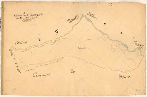 Pouis. - Plan de section, E11