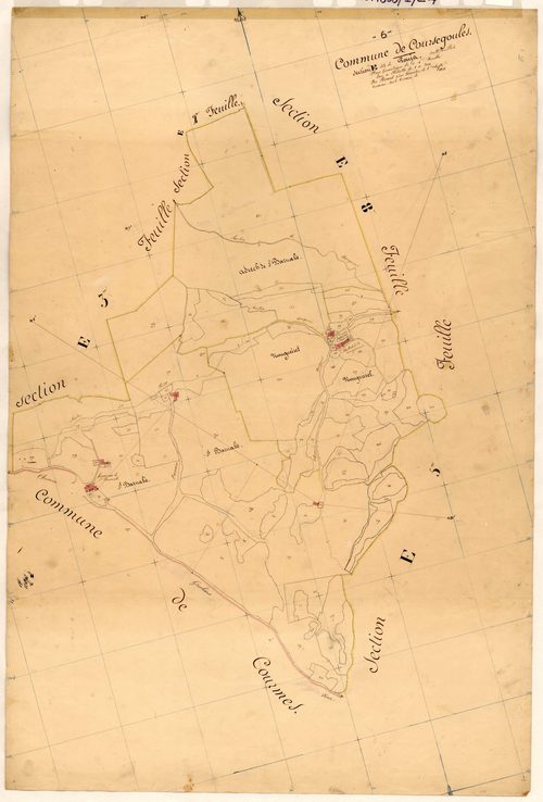 Pouis. - Plan de section, E4