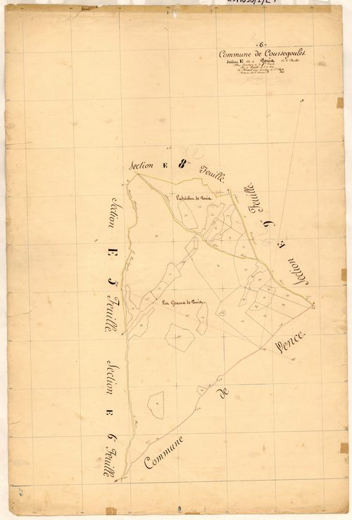 Pouis. - Plan de section, E7