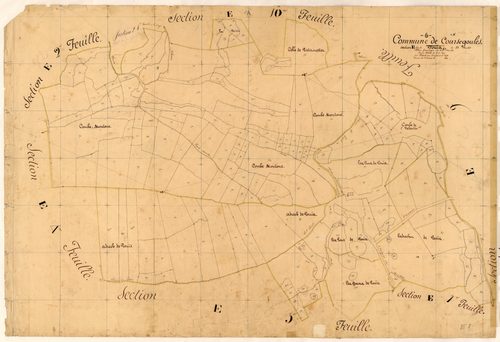 Pouis. - Plan de section, E8