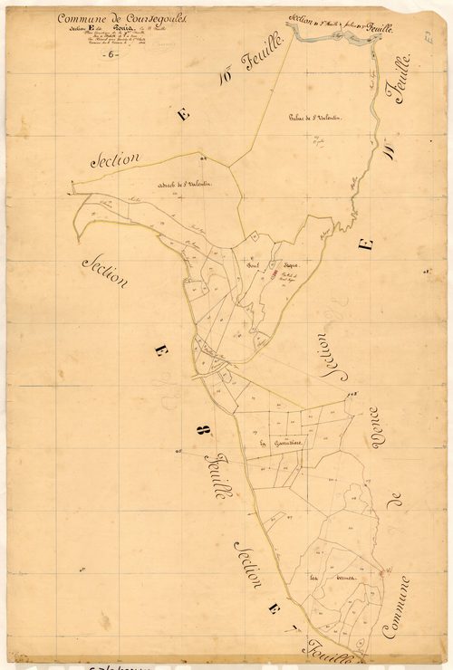 Pouis. - Plan de section, E9