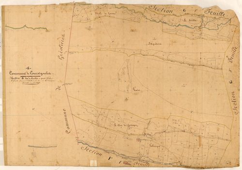 Le Taillet. - Plan de section, G4