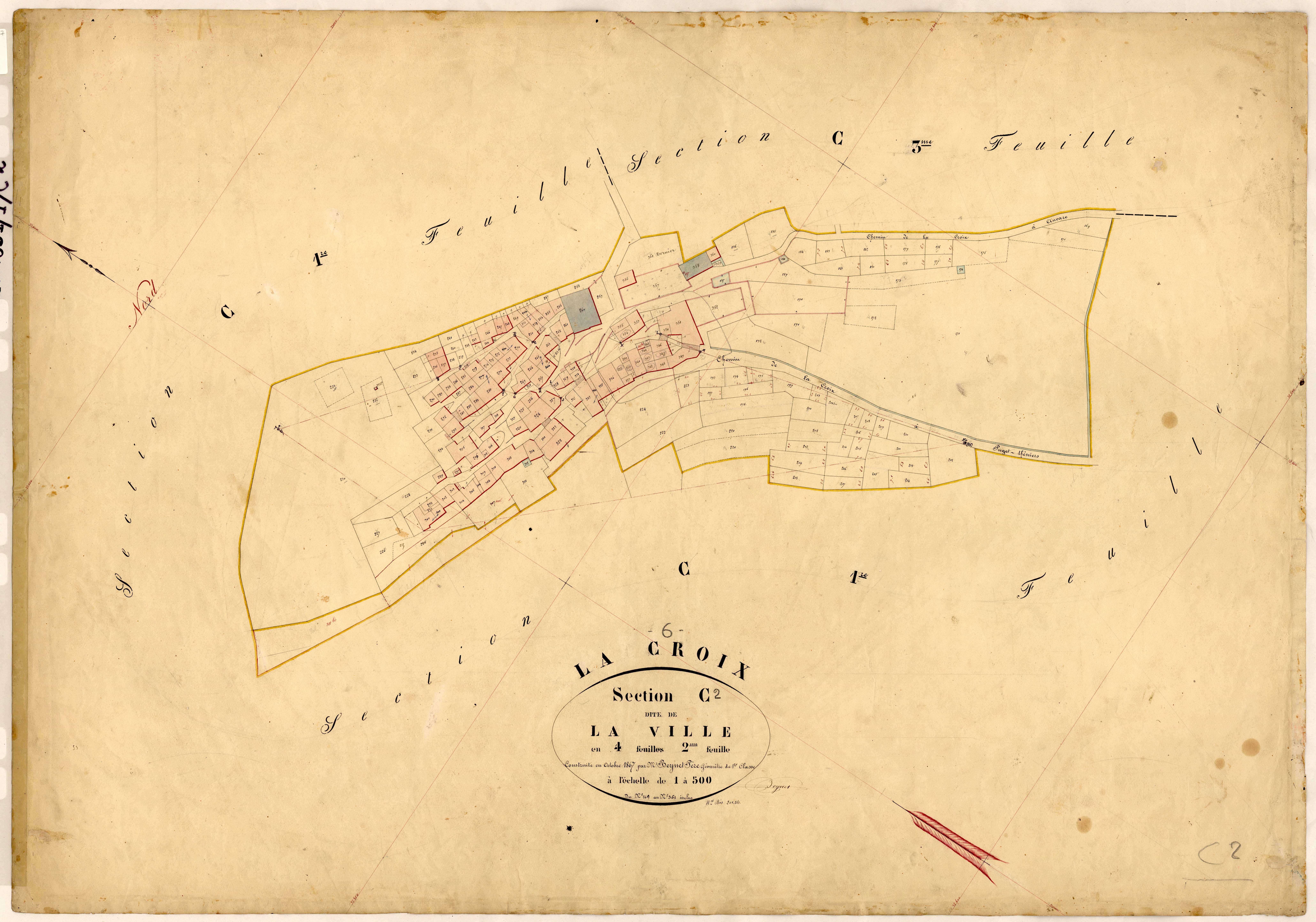 La Ville. - Plan de section, C2