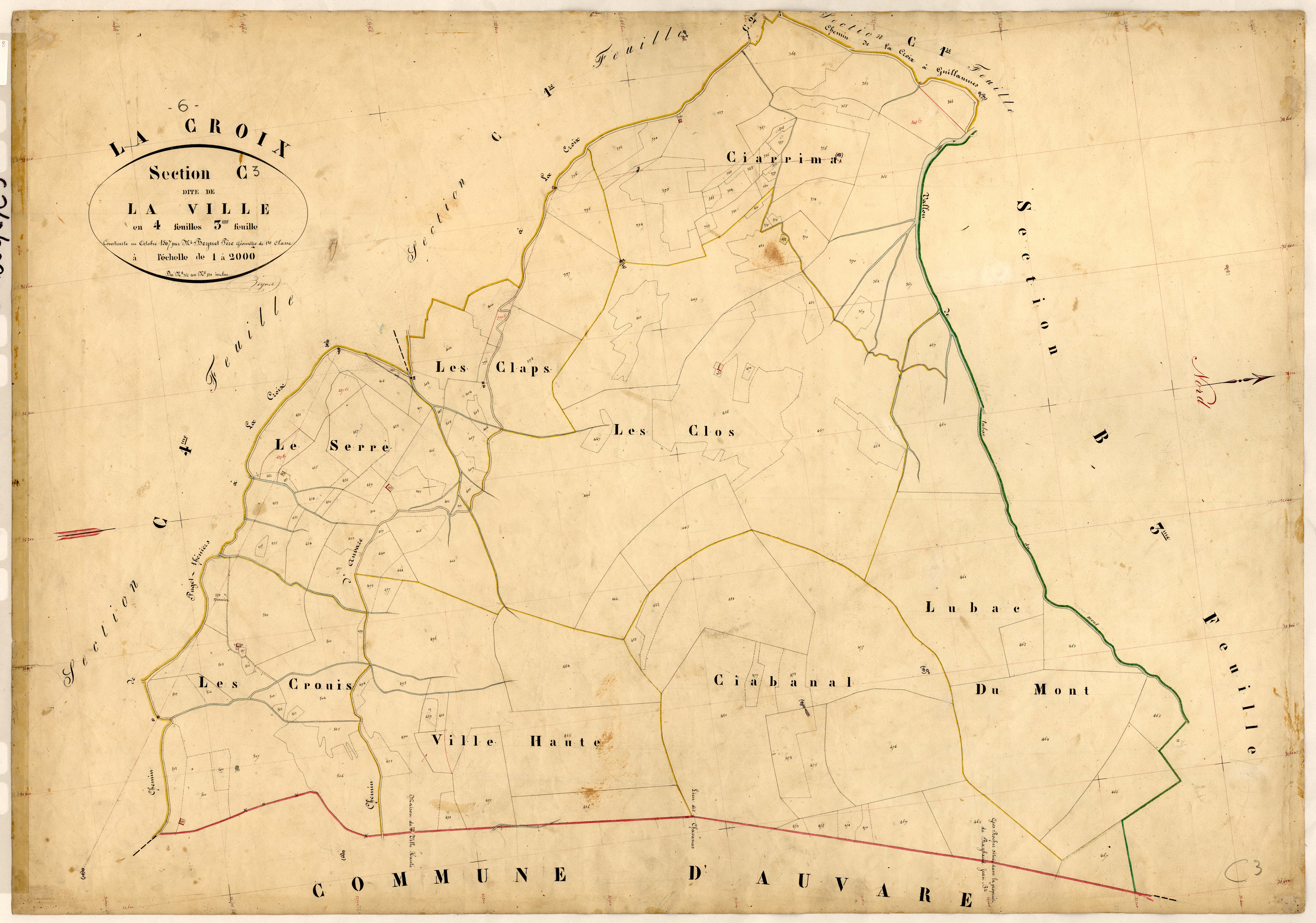La Ville. - Plan de section, C3