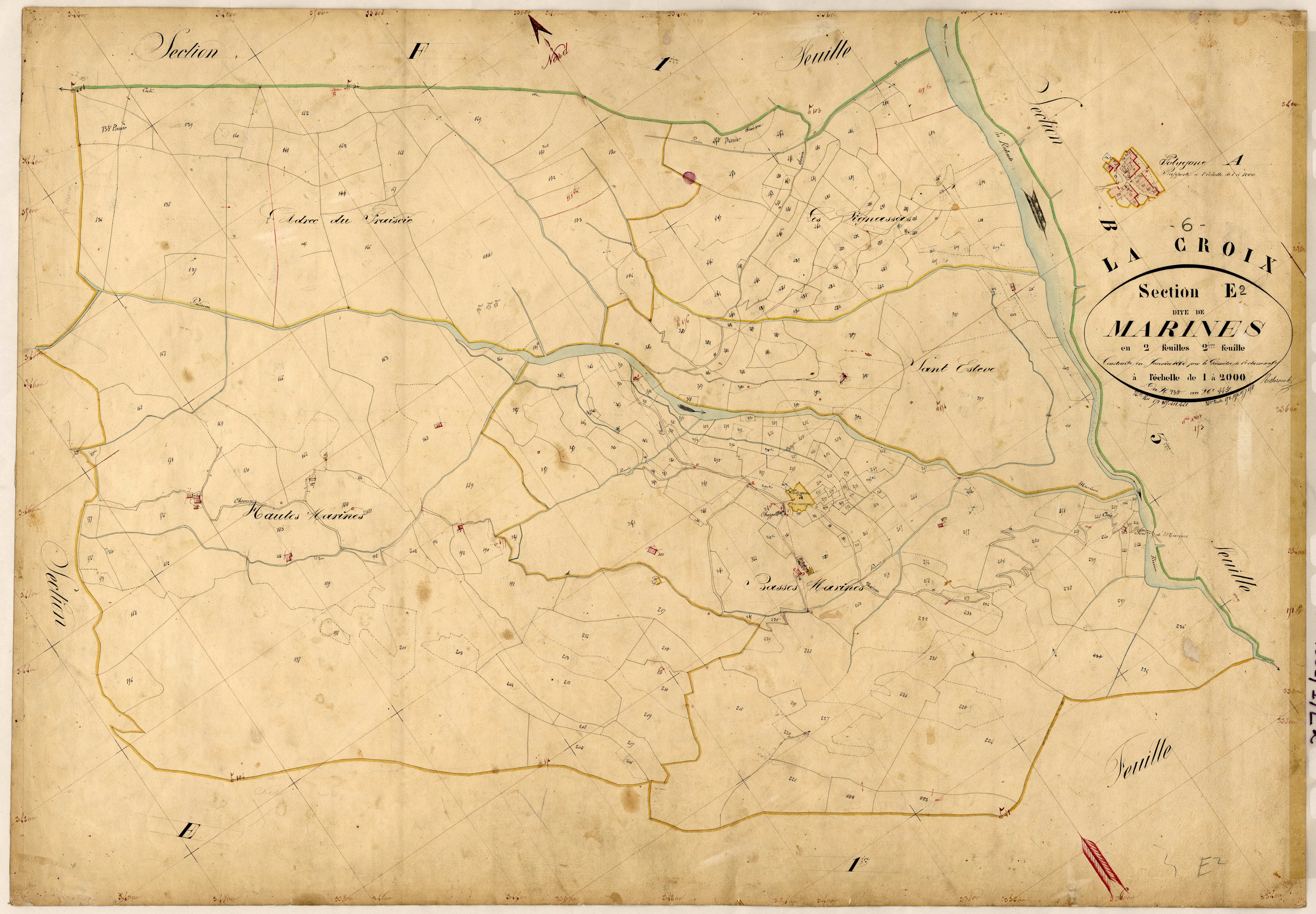 Marines. - Plan de section, E2