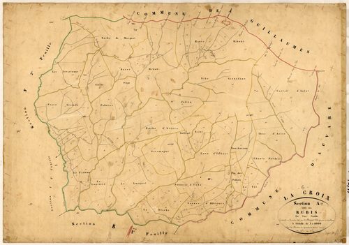 Les Rubis. - Plan de section, A
