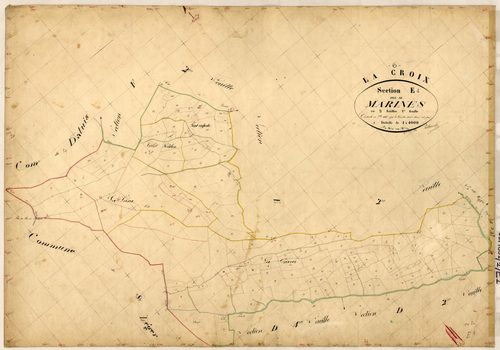 Marines. - Plan de section, E1
