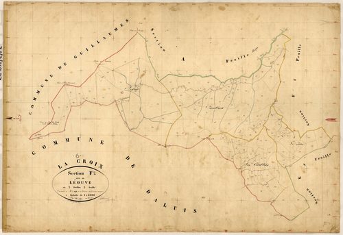 Léouve. - Plan de section, F2