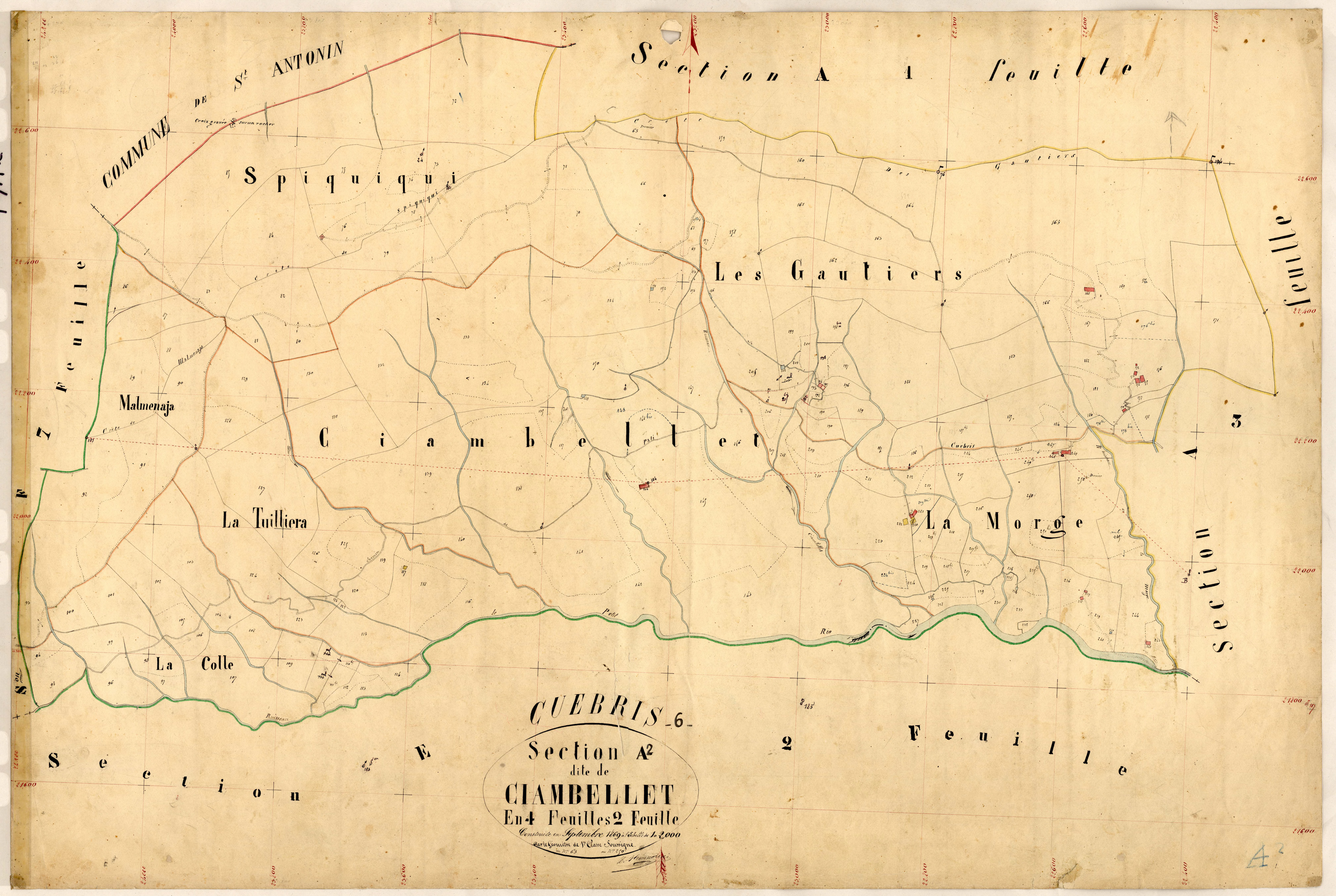 Ciambellet. - Plan de section, A2