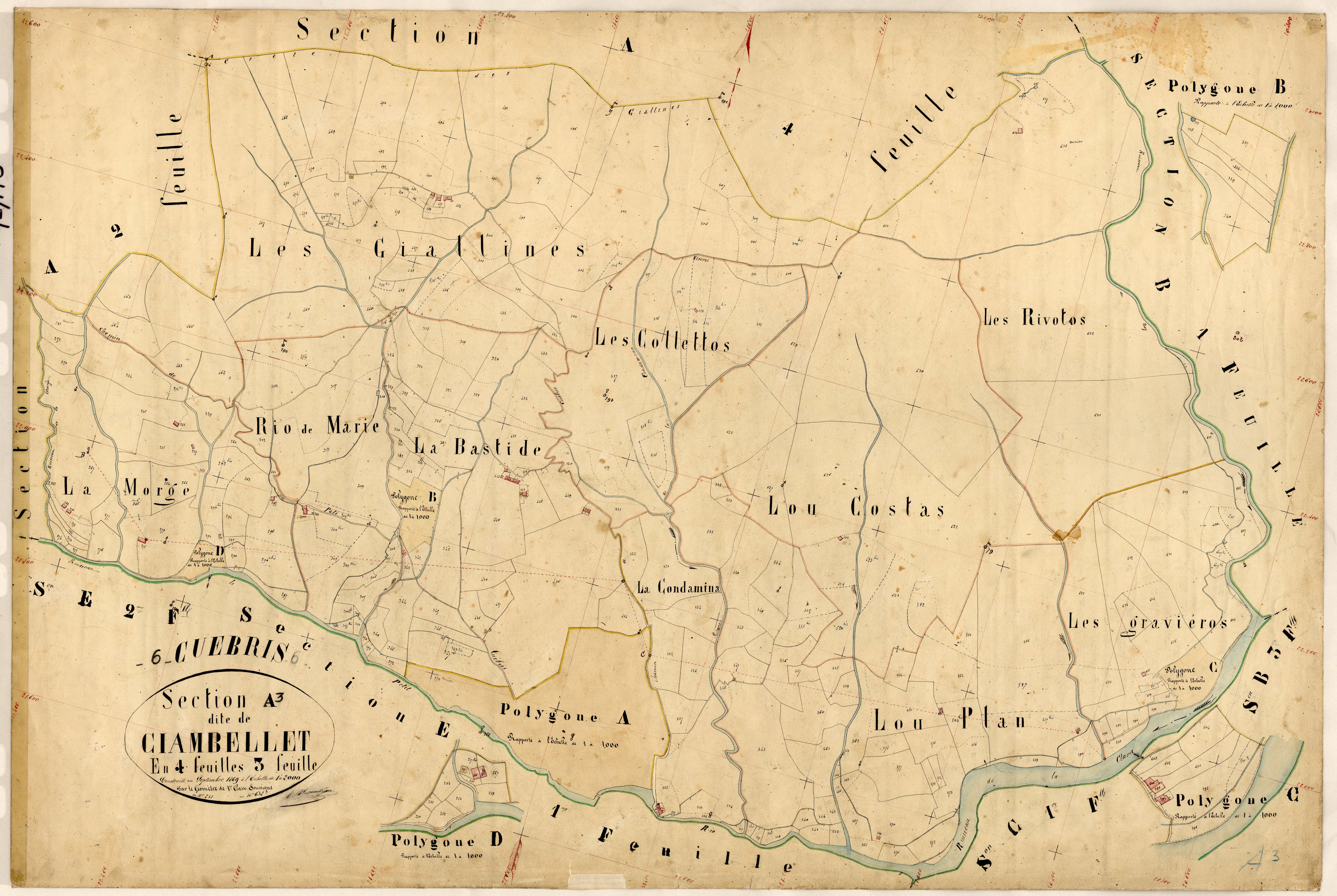 Ciambellet. - Plan de section, A3