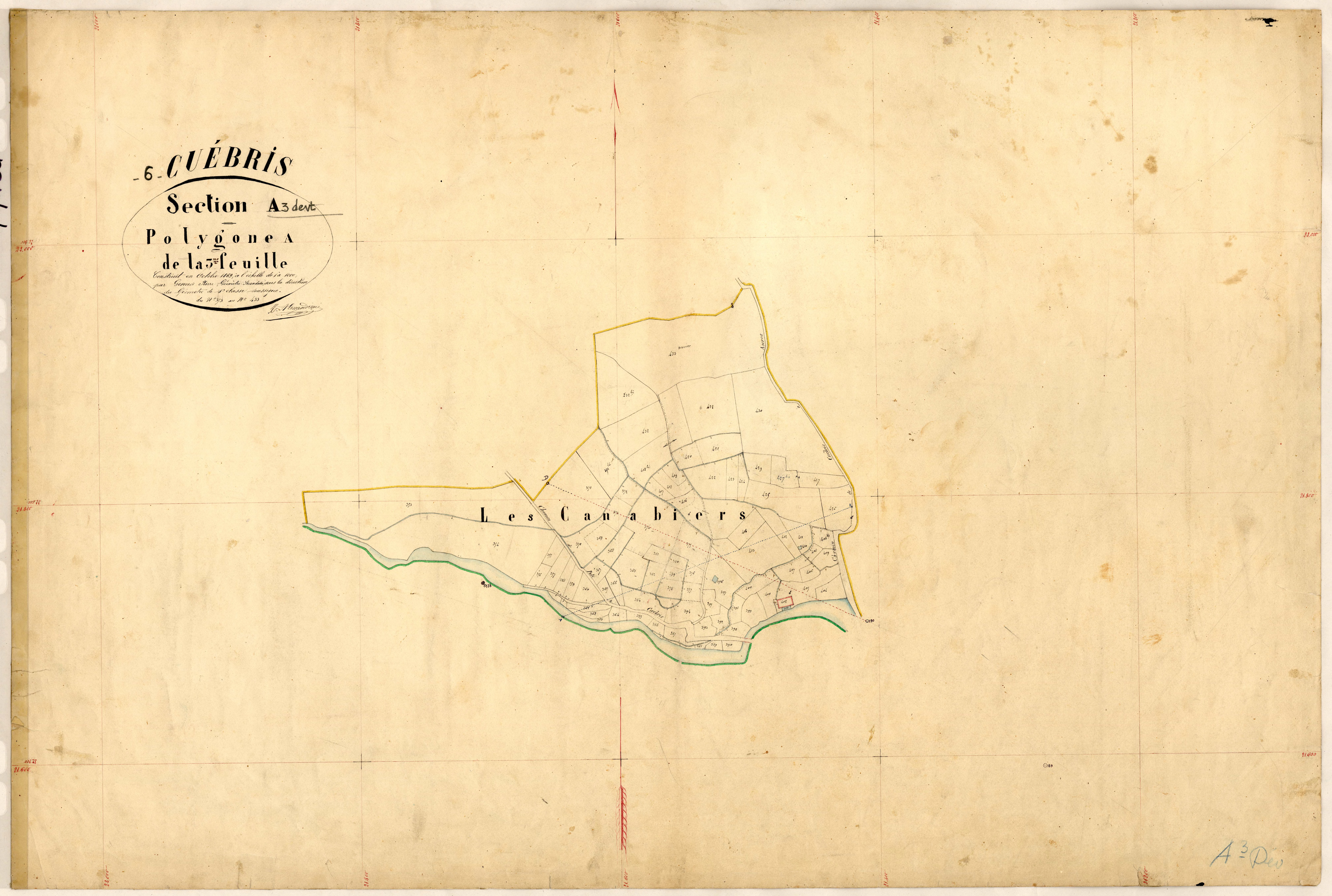 Ciambellet (développement). - Plan de section, A3(d)