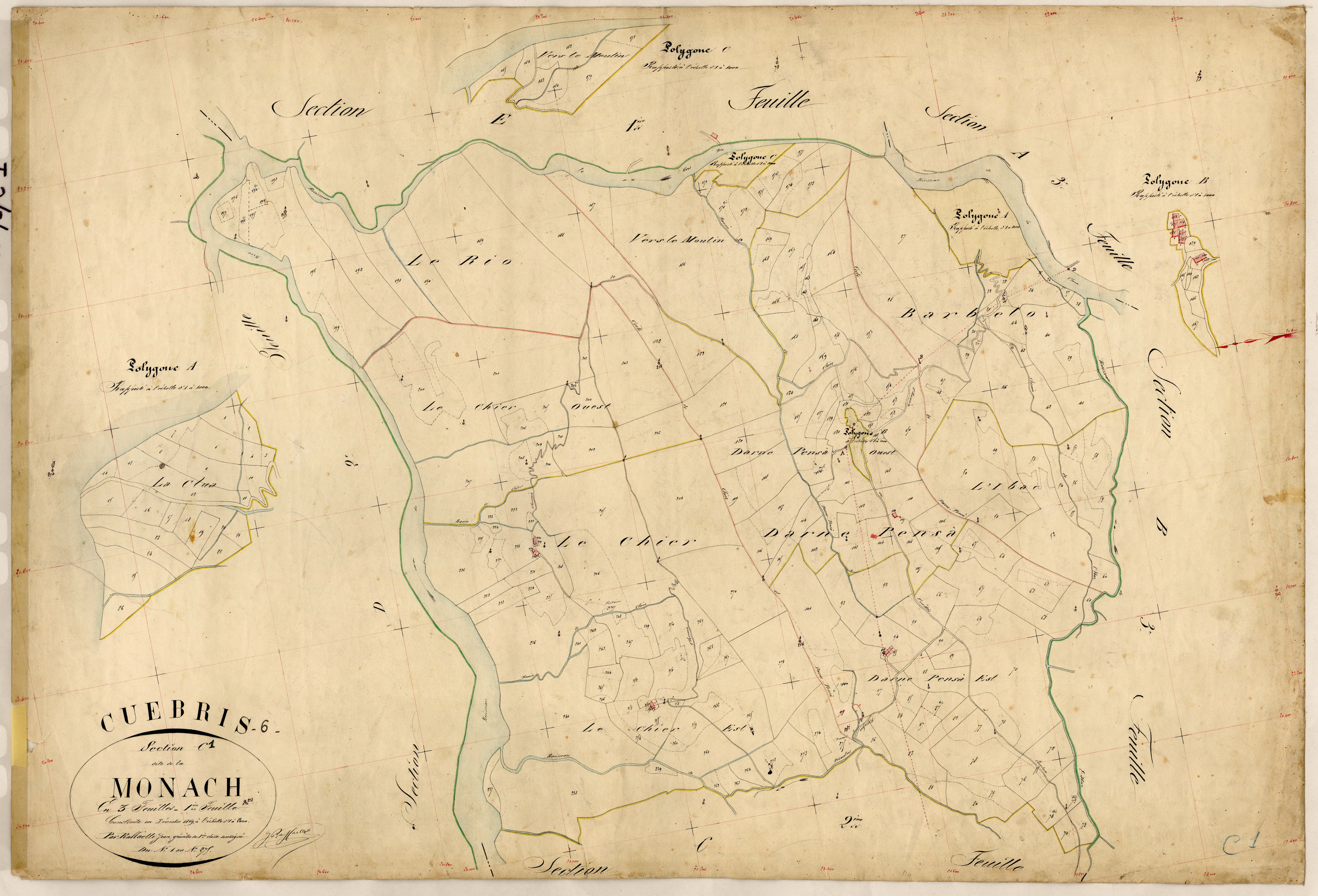 La Monach. - Plan de section, C1