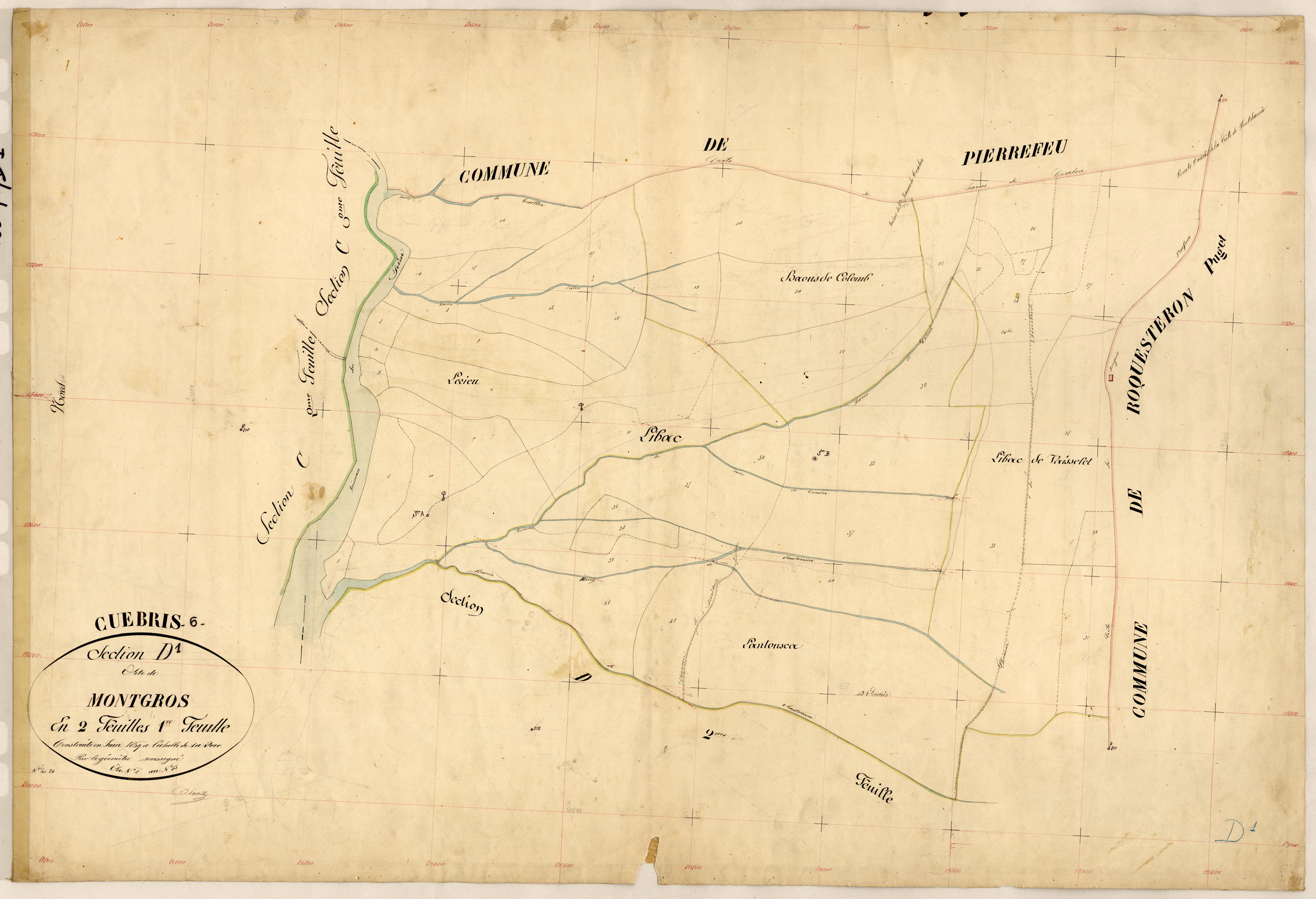Montgros. - Plan de section, D1