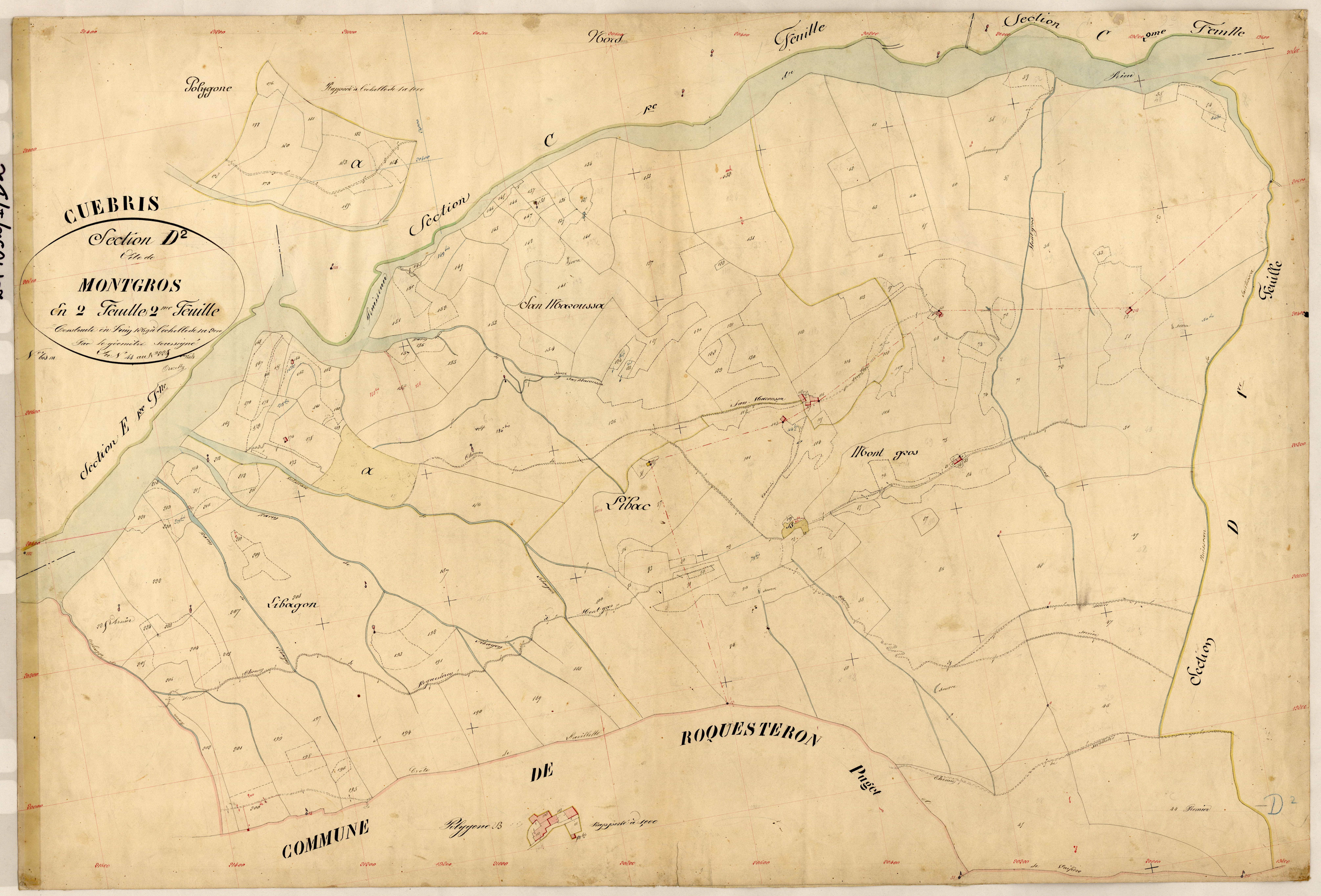 Montgros. - Plan de section, D2
