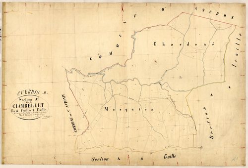 Ciambellet. - Plan de section, A1
