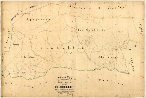 Ciambellet. - Plan de section, A2