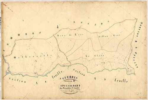 Spicciabert. - Plan de section, B1