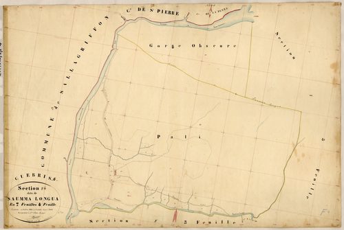 Saumma Longua. - Plan de section, F4
