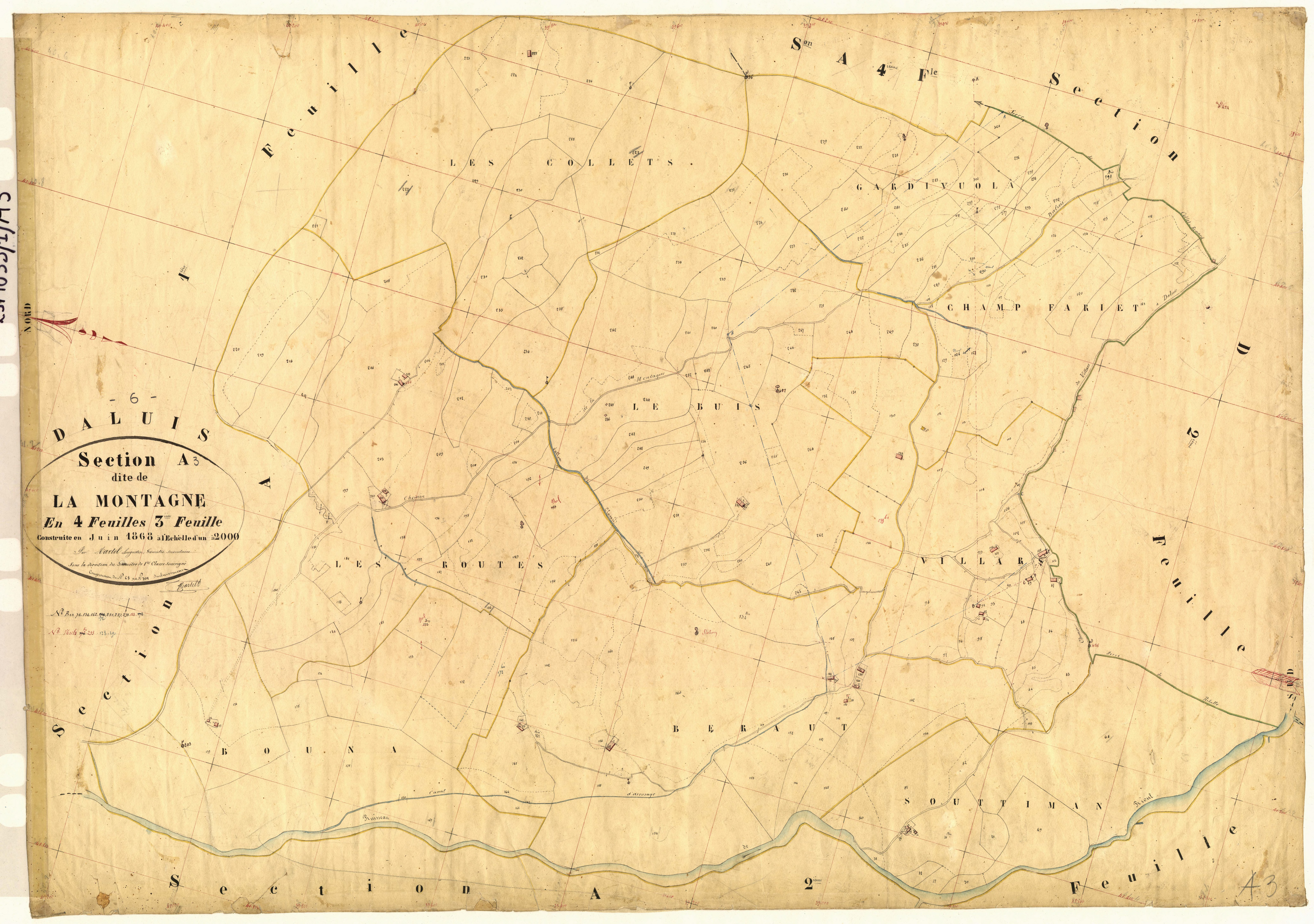 La Montagne. - Plan de section, A3