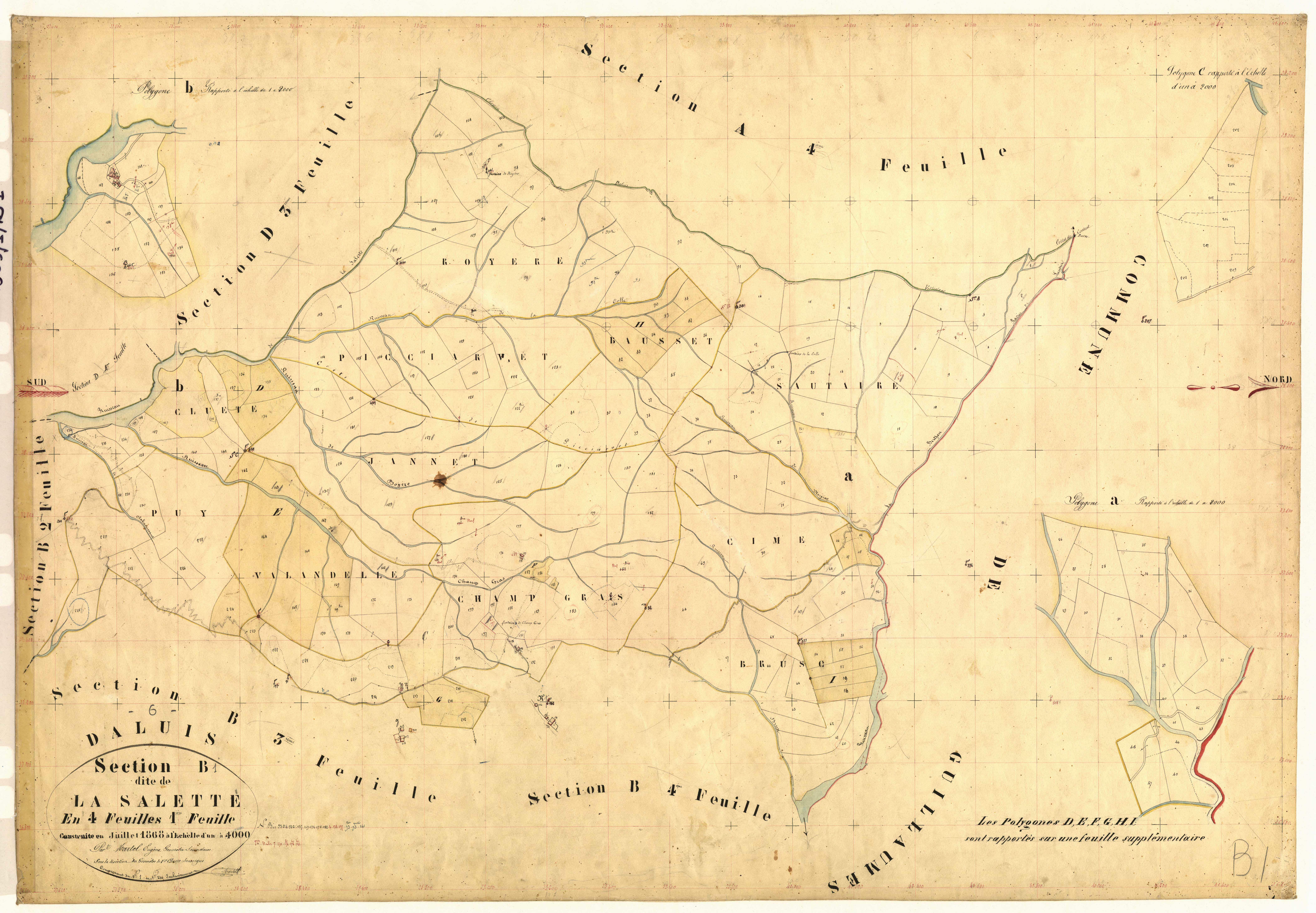 La Salette. - Plan de section, B1
