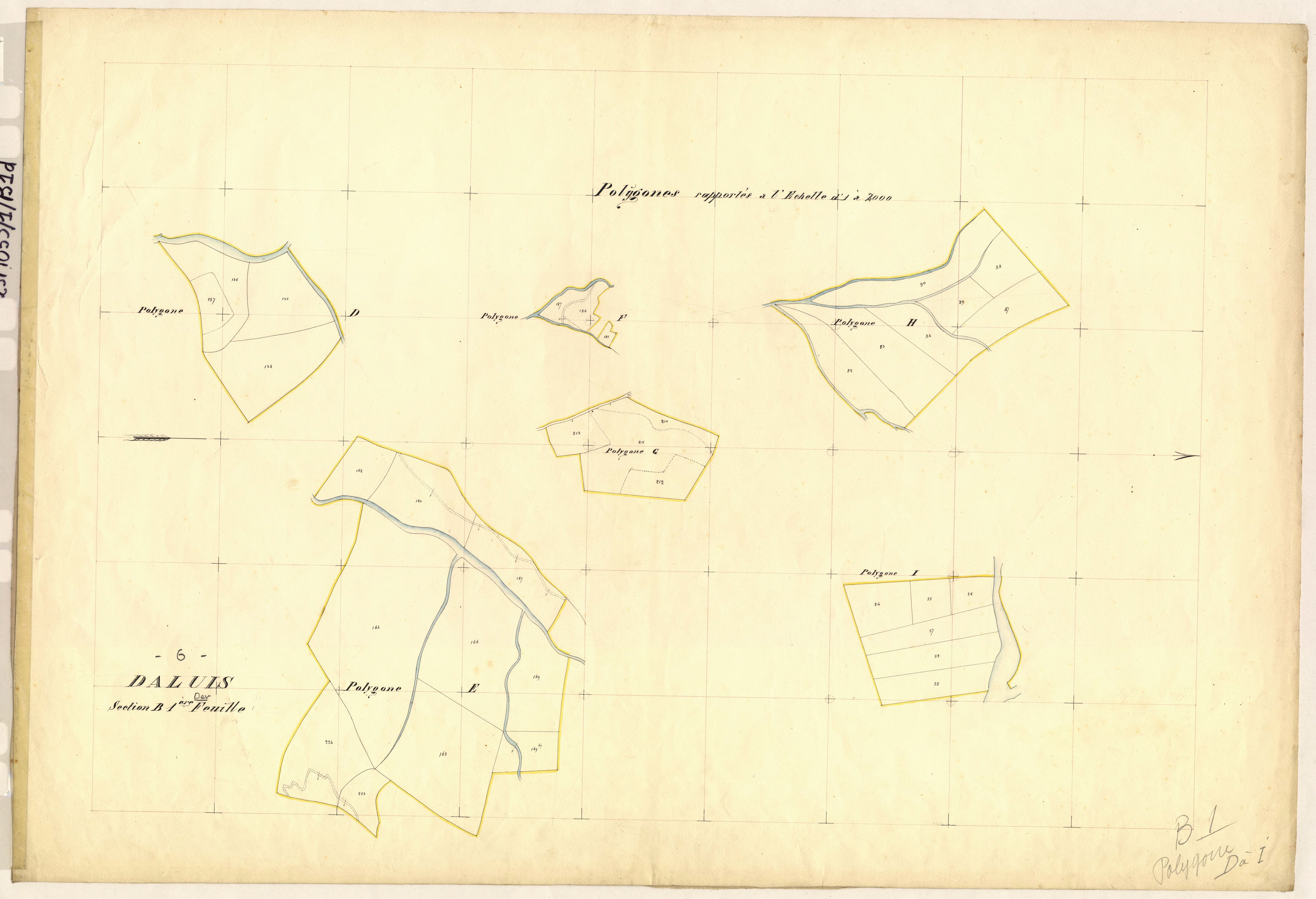 La Salette (développement). - Plan de section, B1(d)
