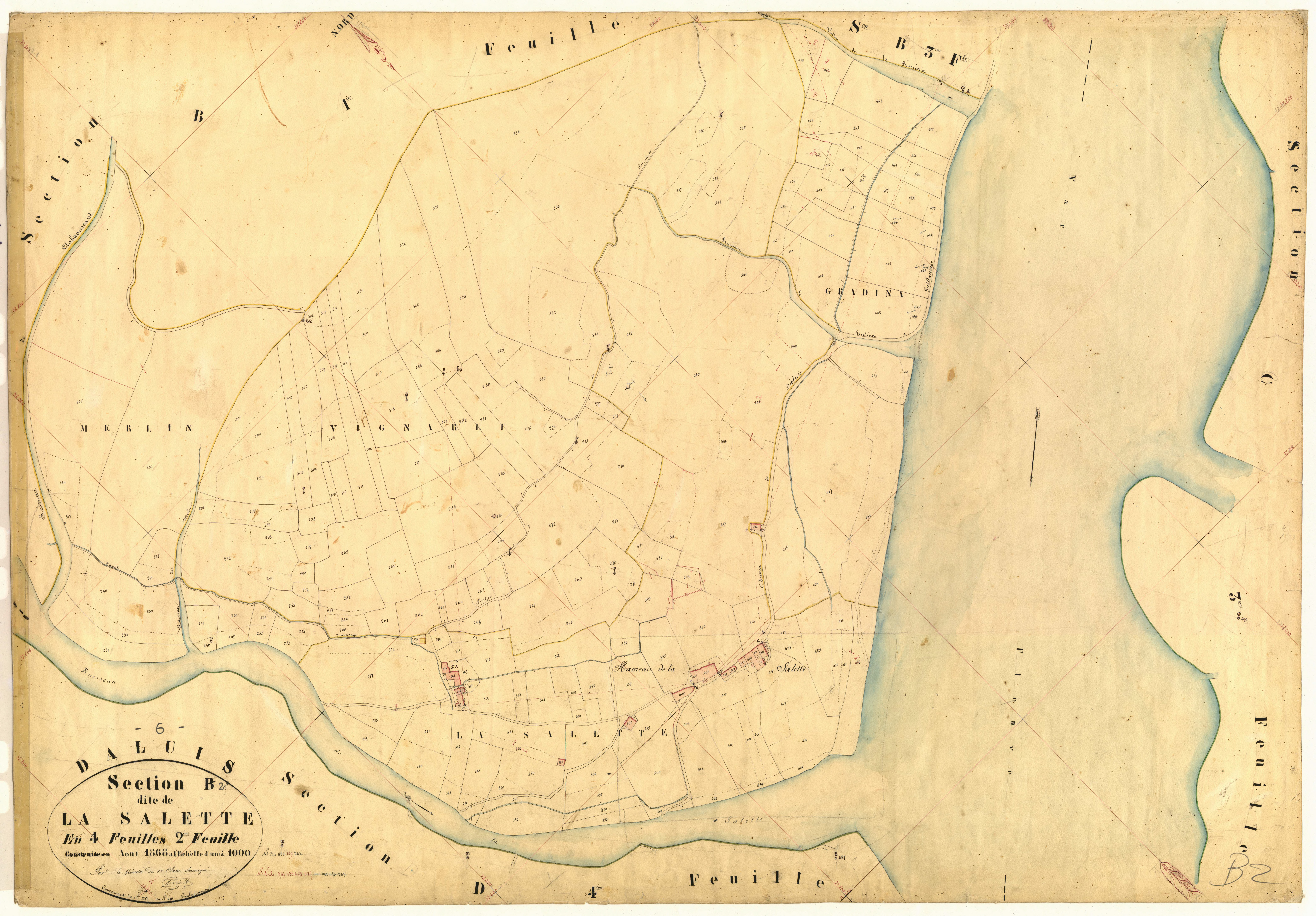 La Salette. - Plan de section, B2