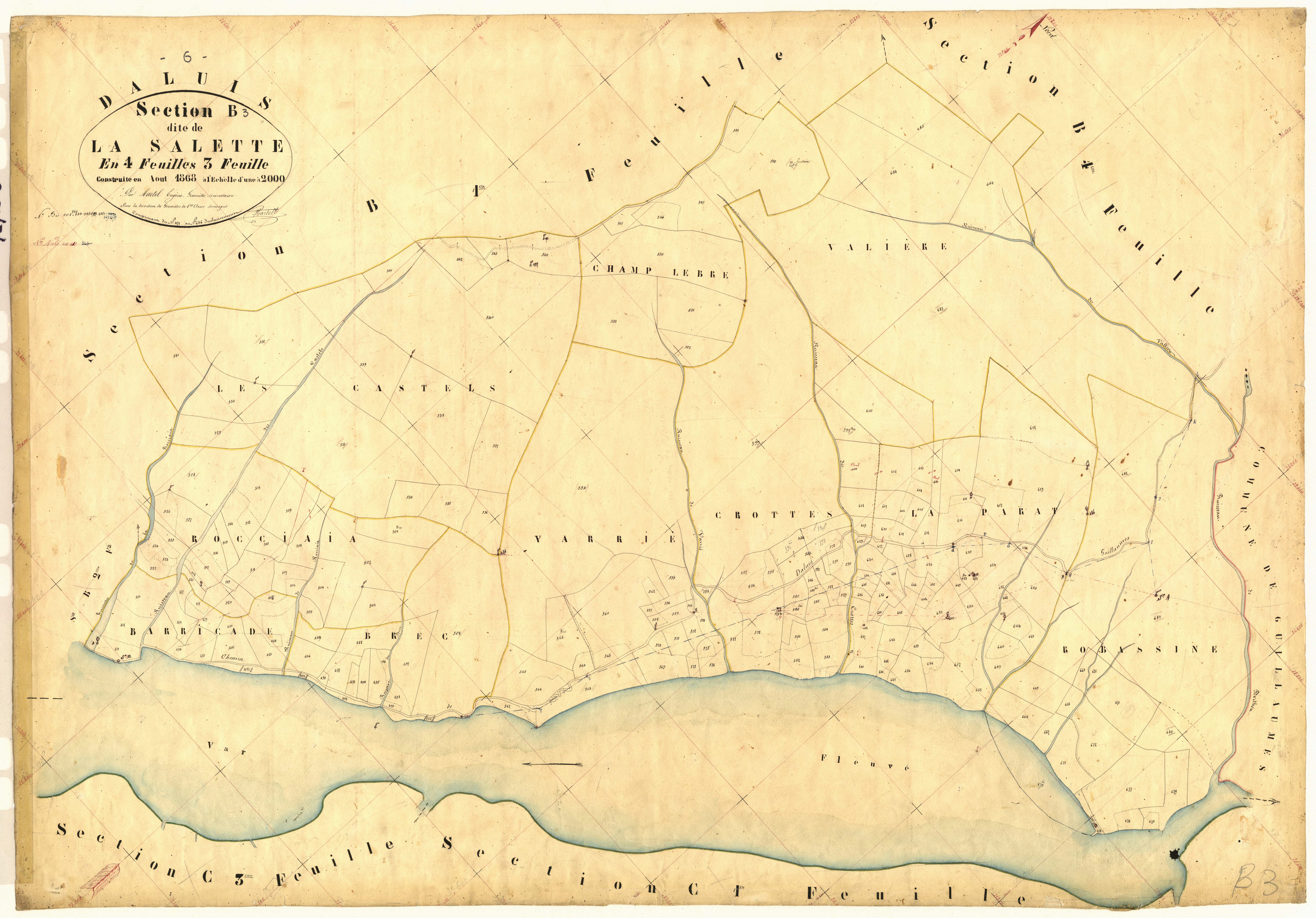 La Salette. - Plan de section, B3