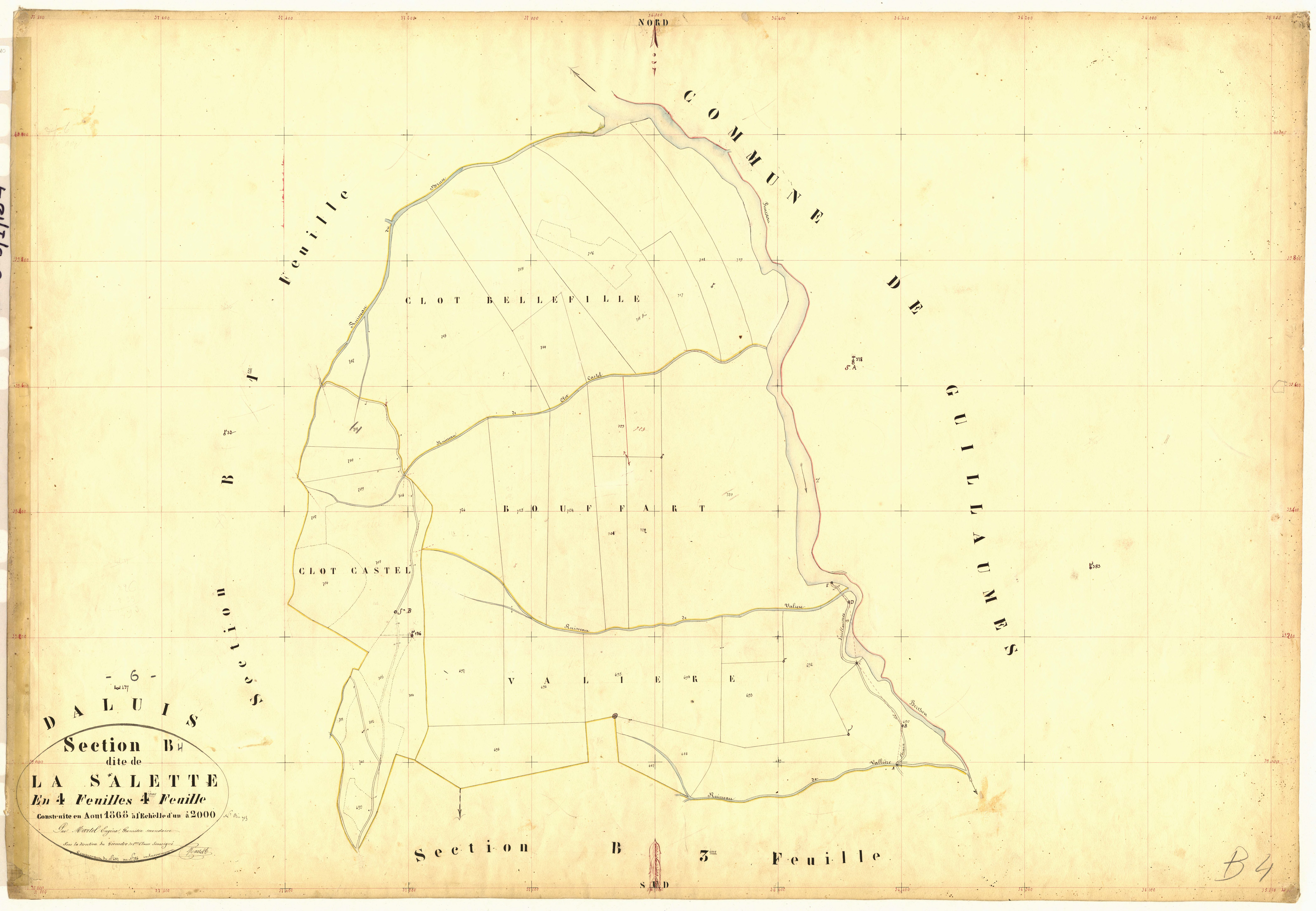 La Salette. - Plan de section, B4