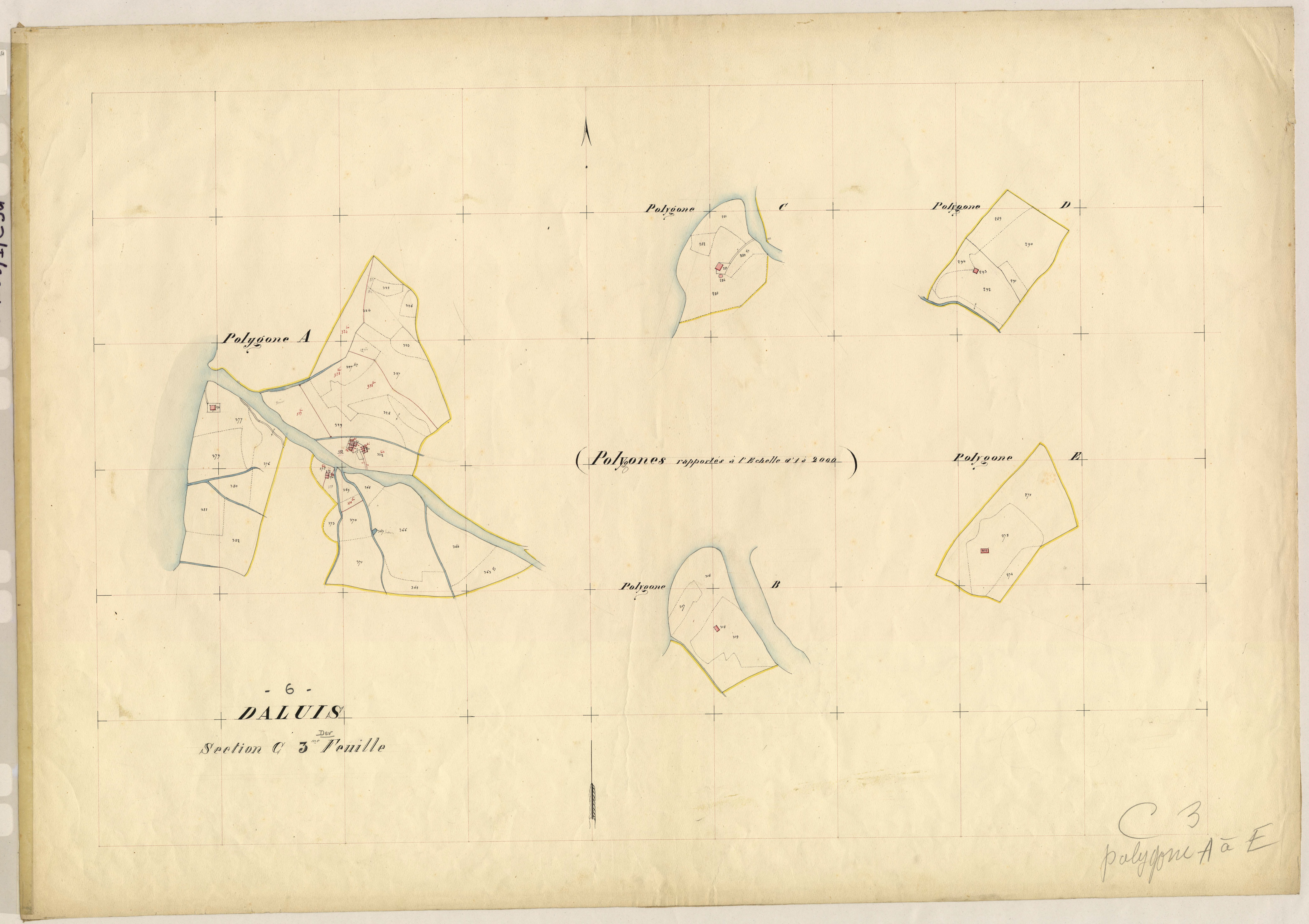 Liouc (développement). - Plan de section, C3(d)