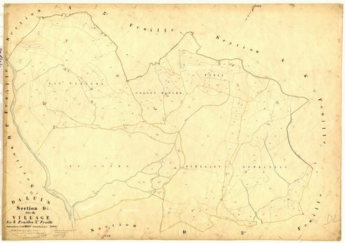 Le Village. - Plan de section, D2