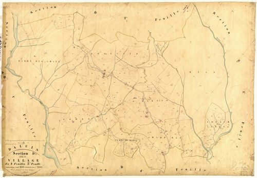 Le Village. - Plan de section, D3